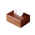 Caixa de lenço de madeira maciça personalizada para casa para casa